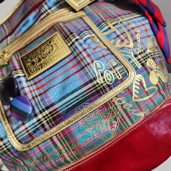 Coach Rare Vintage Poppy Tote - Picture 6 of 16